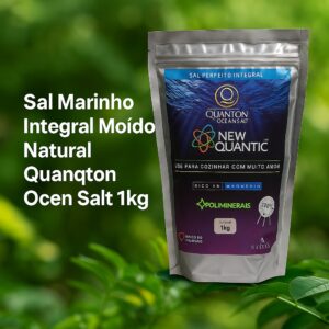 Sal Marinho Integral Moído Natural Quanqton Ocen Salt 1kg